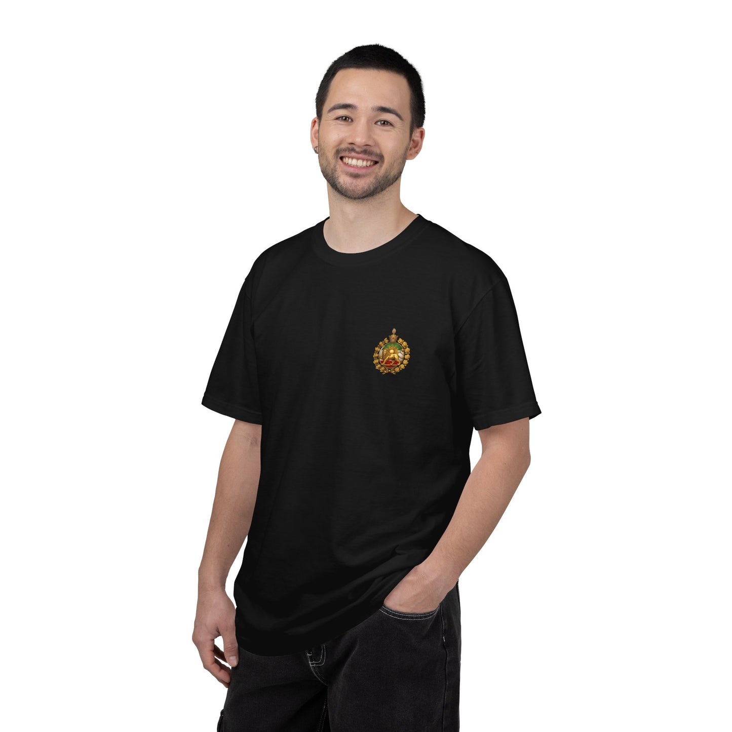 Lion and Sun T-Shirt - Shiro Khorshid Tee - Persian Iran Flag Unisex Shirt