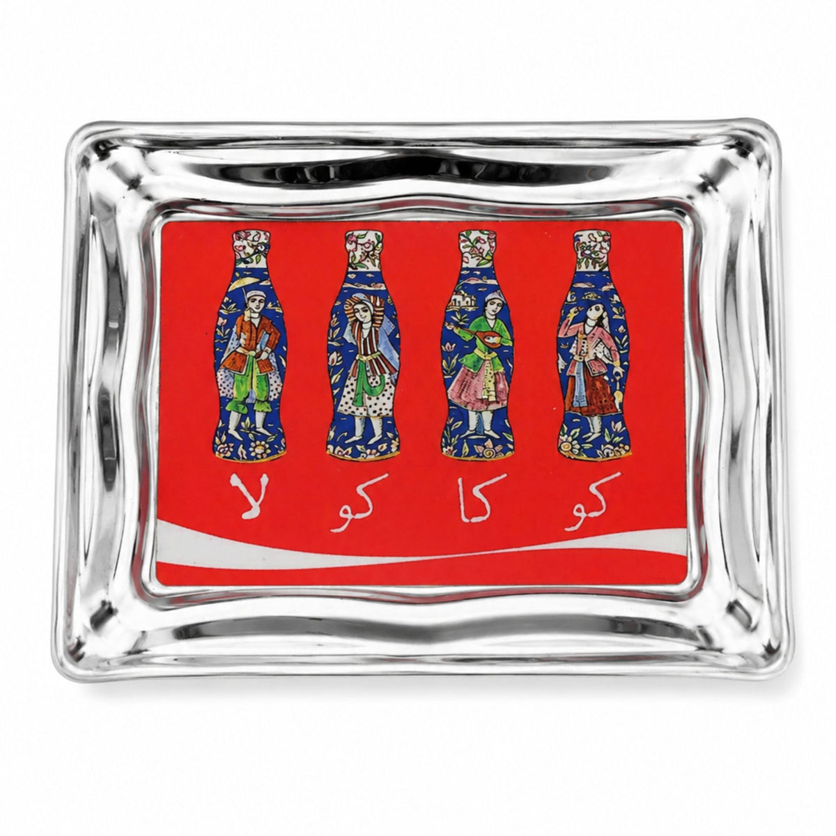 Mini Vintage Art & Serving Tray – Inspired by the Nostalgia of Old Iran (7 × 5 in)