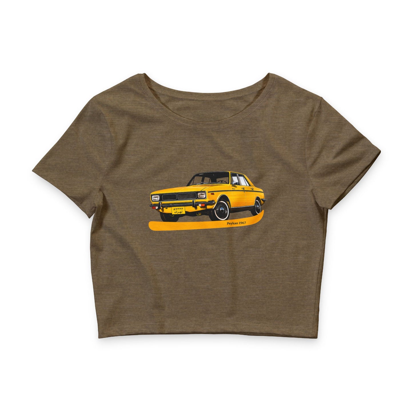 Peykan (Paykan) Classic Car - Vintage Graphic Crop Tee