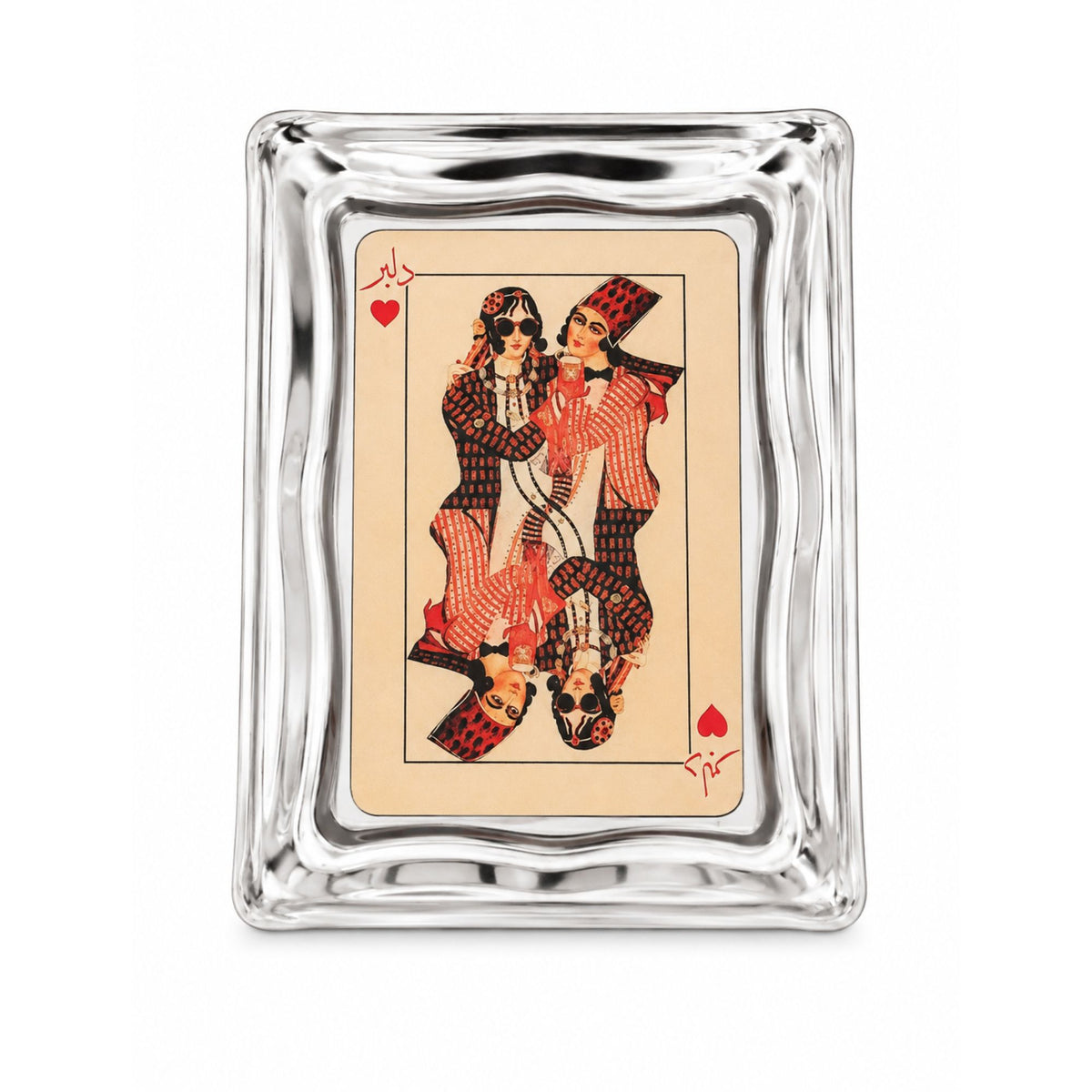Mini Vintage Art & Serving Tray – Inspired by the Nostalgia of Old Iran (7 × 5 in)