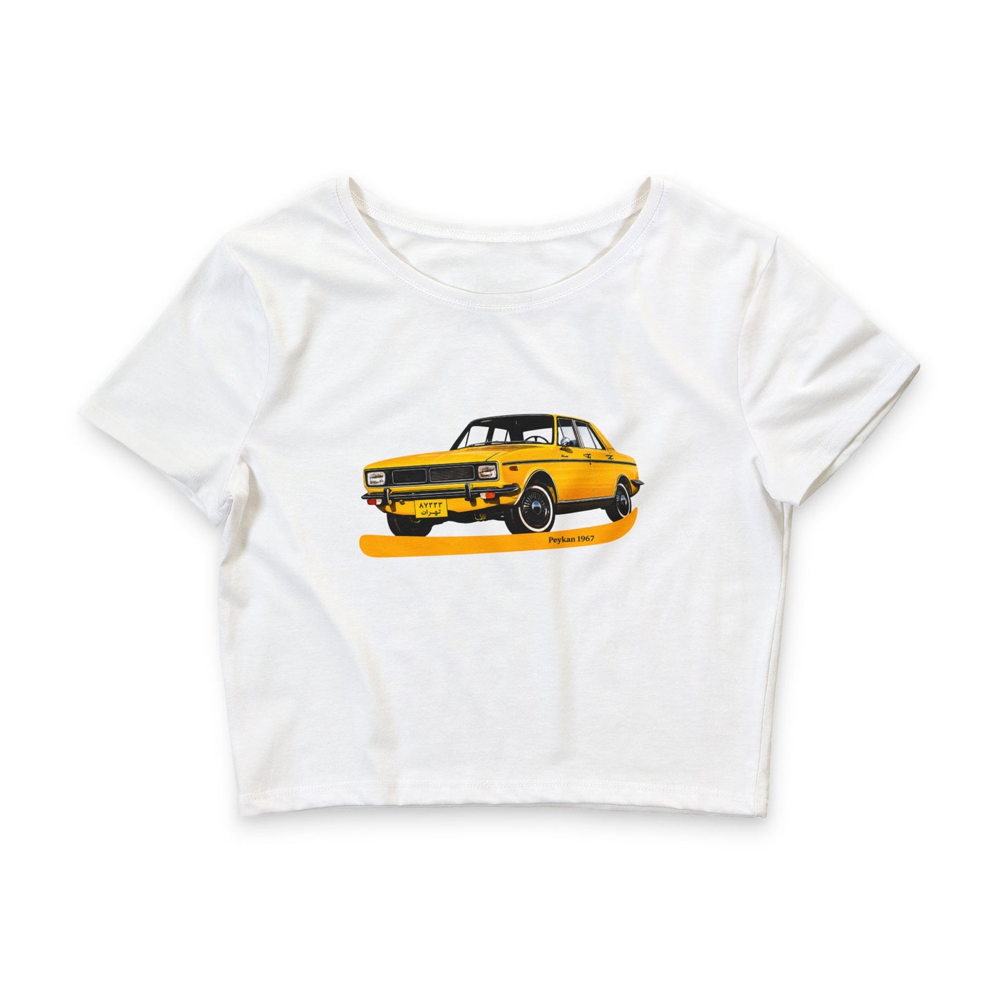 Peykan (Paykan) Classic Car - Vintage Graphic Crop Tee