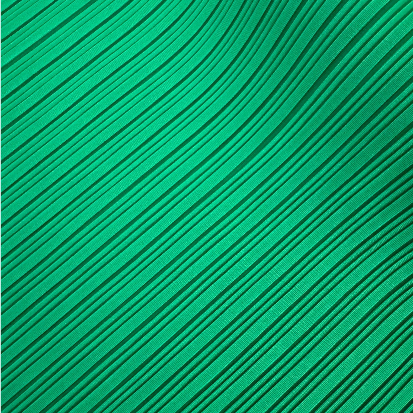 Pleated Sleeveless Top with Asymmetric Hem - One Size - Emerald Green