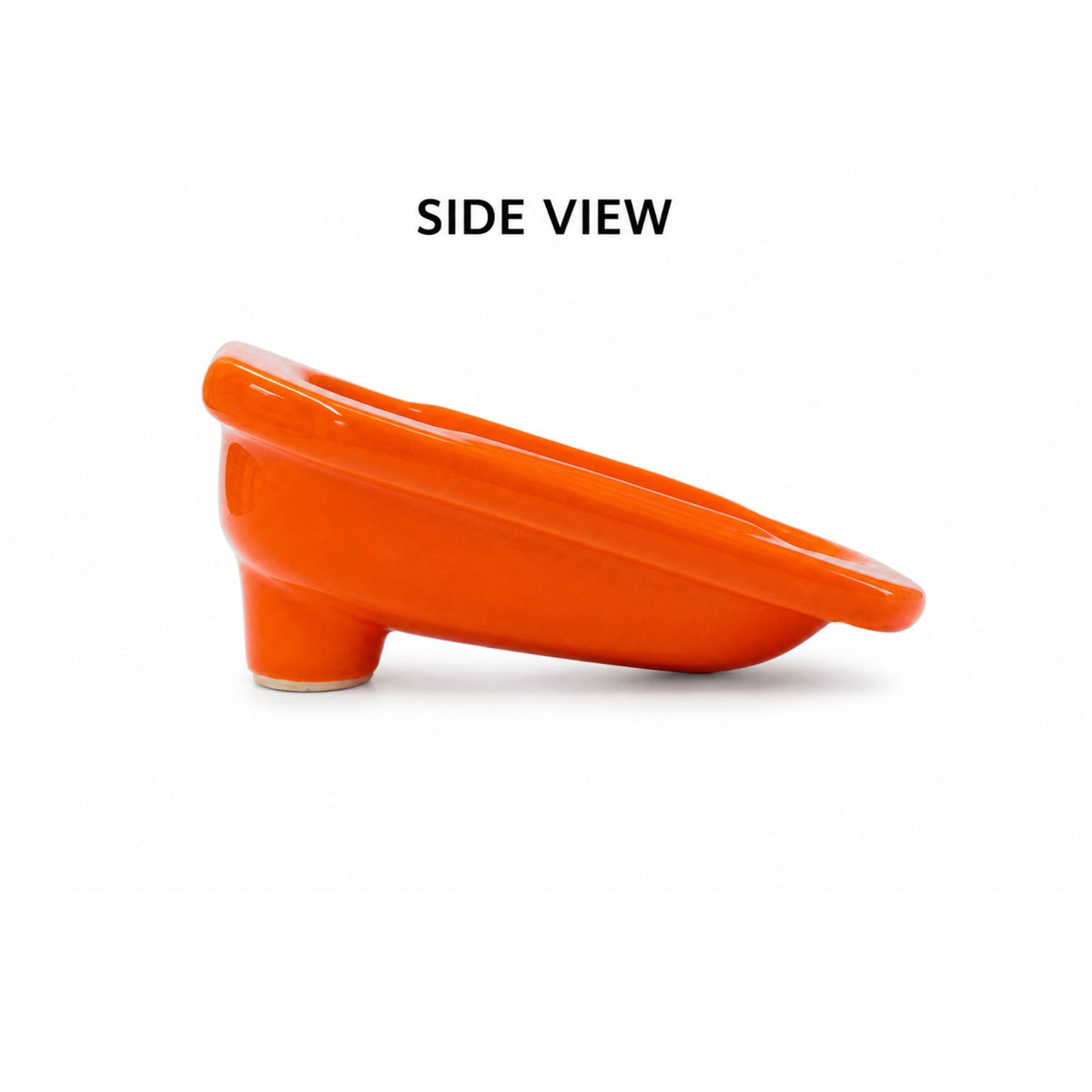 Handmade ceramic side view